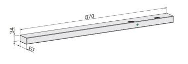 ECO Gleitschiene EFR III BS - RAL 9016